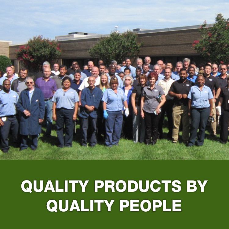 Quality products by quality people